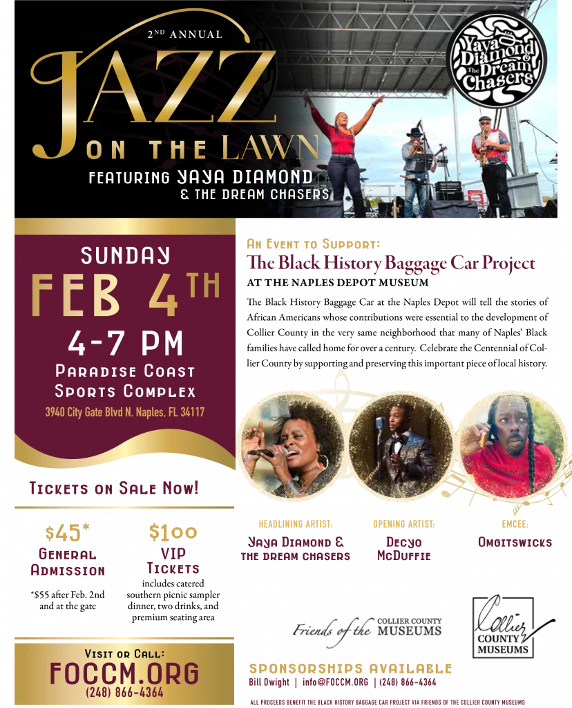 Full page flyer for the 2024 Jazz on the Lawn concert